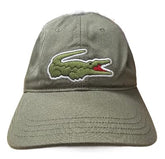 Lacoste RK9871 51 316 Big Croc Design Olive Green Adjustable Strap Men's Cap